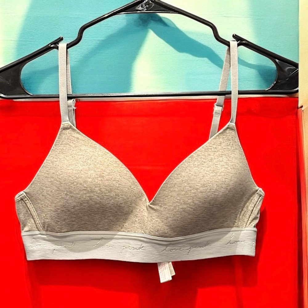 PINK Victoria secret Elegant Gray Women's Bra 34B